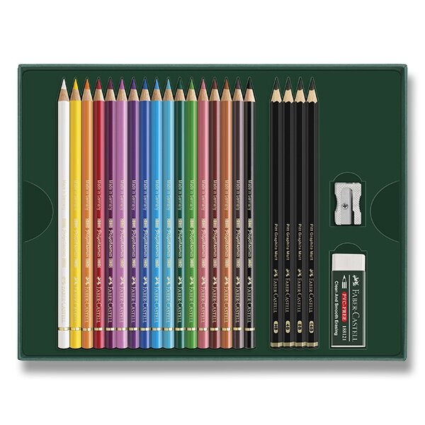 Sada Faber-Castell Polychromos a Pitt Graphite Matt 23 ks Faber-Castell