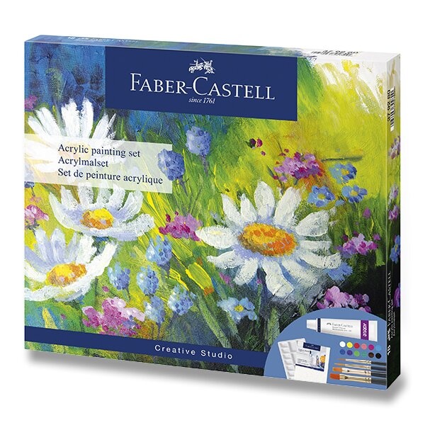 Akrylové barvy Faber-Castell sada 18 ks Faber-Castell