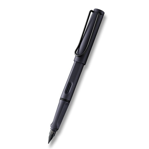 Lamy Safari Steel Black plnicí pero hrot EF LAMY