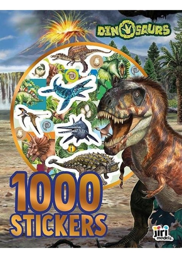 Dinosauři - 1000 samolepek v sešitu JIRI MODELS a. s.