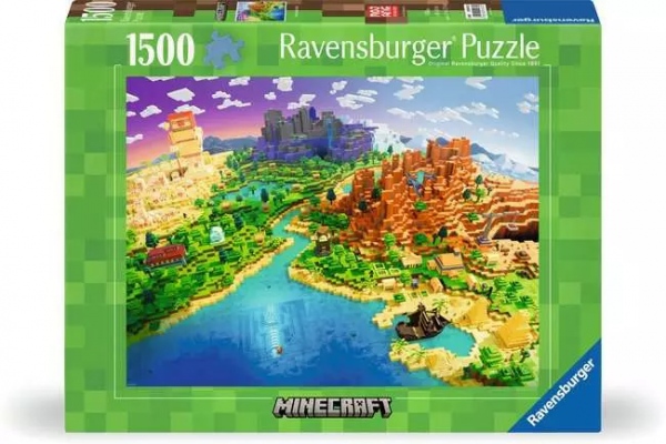 Minecraft: Svět Minecraftu 1500 dílků Ravensburger