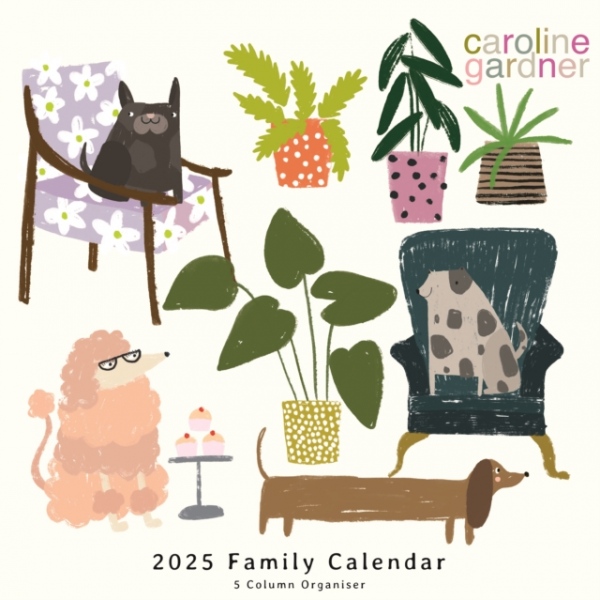 Caroline Gardner, Dogs Planner Wall Calendar 2025 nezadán