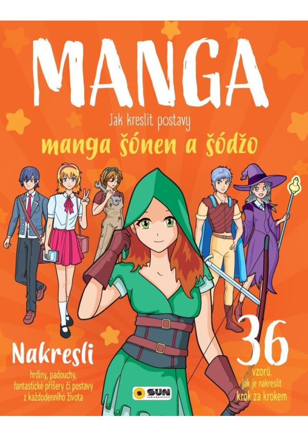 Manga - Jak kreslit postavy šonen a šodžo NAKLADATELSTVÍ SUN s.r.o.