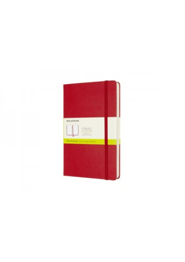 Moleskine Expanded Large Plain Hardcover Notebook, Scarlet Red Moleskine