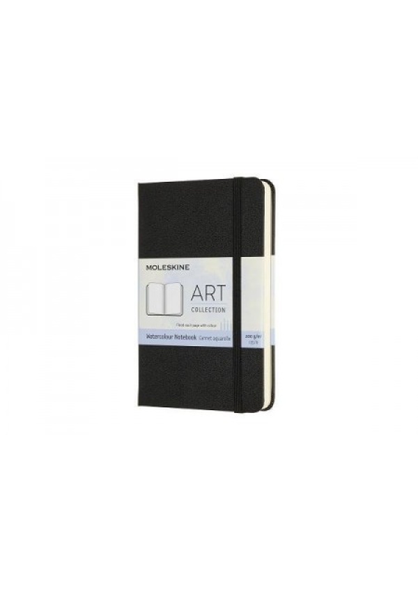 Moleskine Art Pocket Watercolour Notebook, Black Moleskine