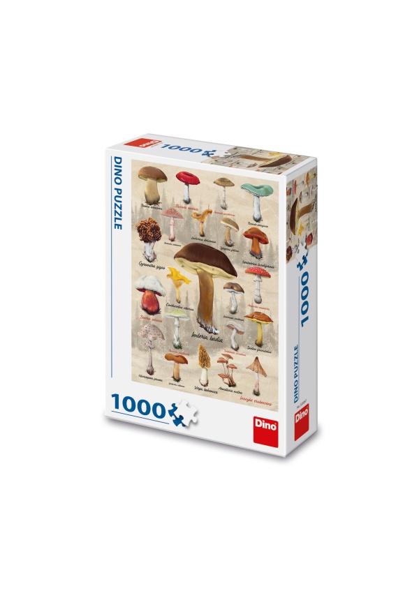 Puzzle Houby koláž 1000 dílků DINO