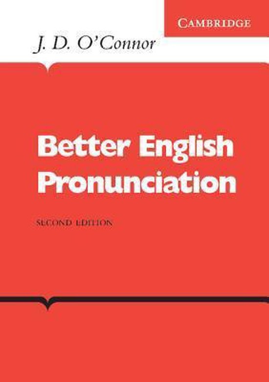 Better English Pronunciation Book Cambridge University Press
