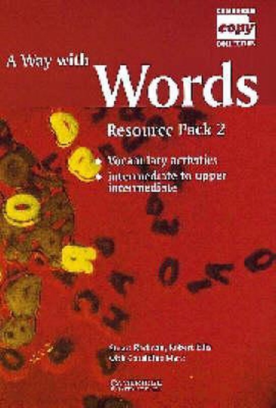 Way with Words Resource Pack A Intermediate to Upper Intermediate Book Cambridge University Press