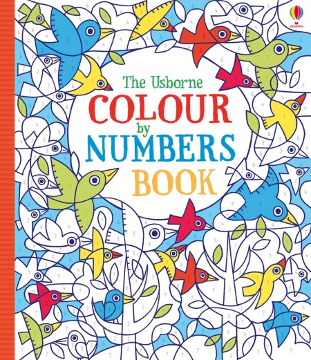 Colour by numbers book Usborne Publishing