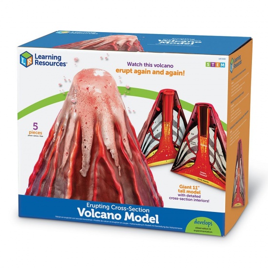 Model erupce sopky Montessori