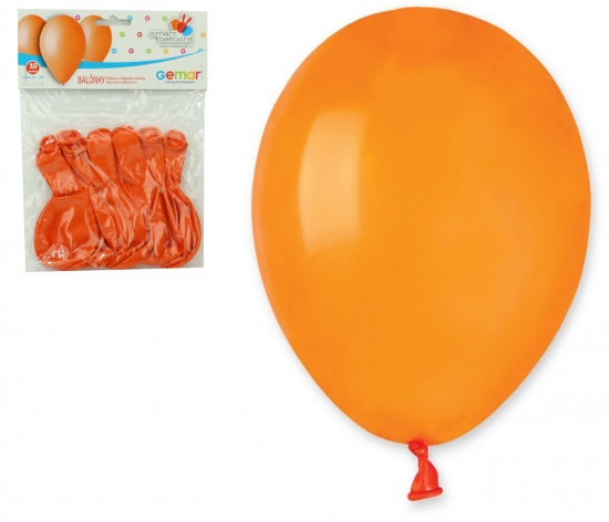 Balónky 10ks OBYČ. oranžové SMART BALLOONS s.r.o.
