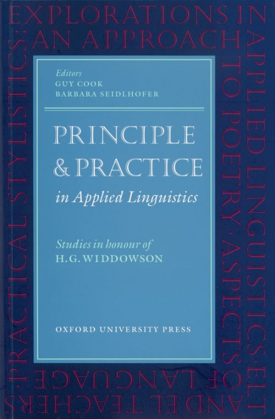 Oxford Applied Linguistics Principle and Practice in Applied Linguistics Oxford University Press