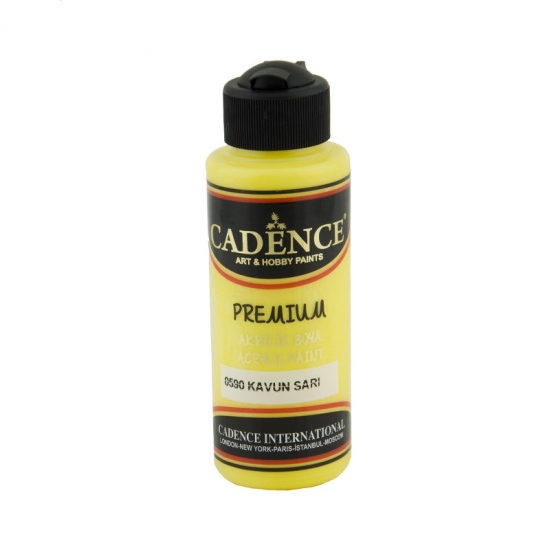 Akrylová barva Cadence Premium 120 ml - melon yellow žlutá melounová Aladine