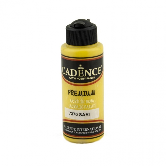 Akrylová barva Cadence Premium 120 ml - yellow sari hořčičná žlutá Aladine