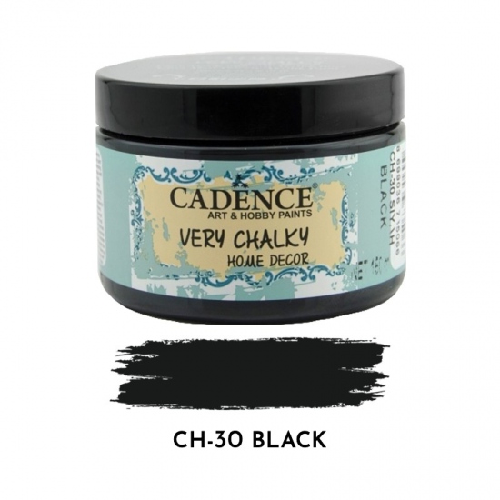 Křídová barva Cadence Very Chalky 150 ml - black černá Aladine