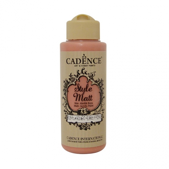 Matná akrylová barva Cadence Style Matt 120ml - flamengo pink růžová plameňák Aladine