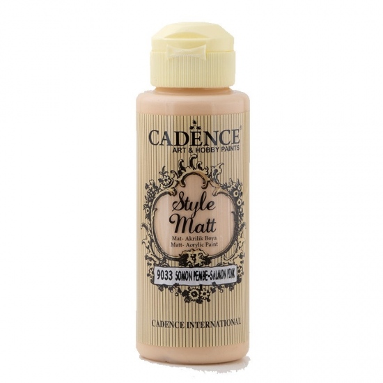 Matná akrylová barva Cadence Style Matt 120ml - salmon pink růžová lososová Aladine