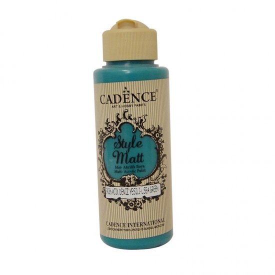 Matná akrylová barva Cadence Style Matt 120ml - light sea green světlá mořská zelená Aladine