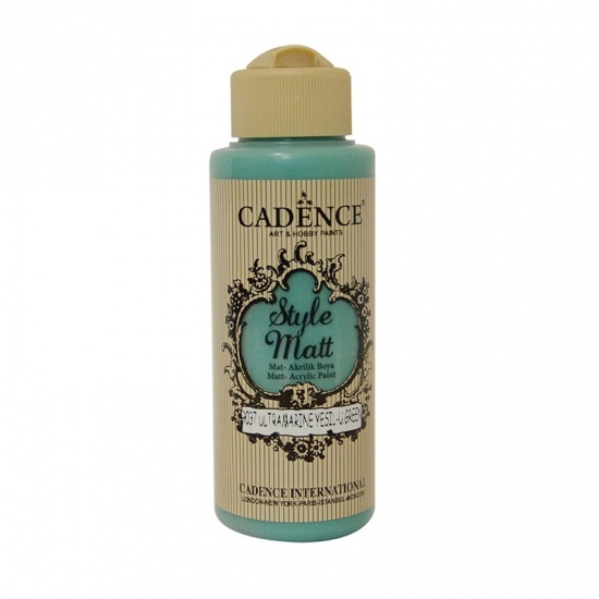 Matná akrylová barva Cadence Style Matt 120ml - ultramarine green ultramarín zelená Aladine