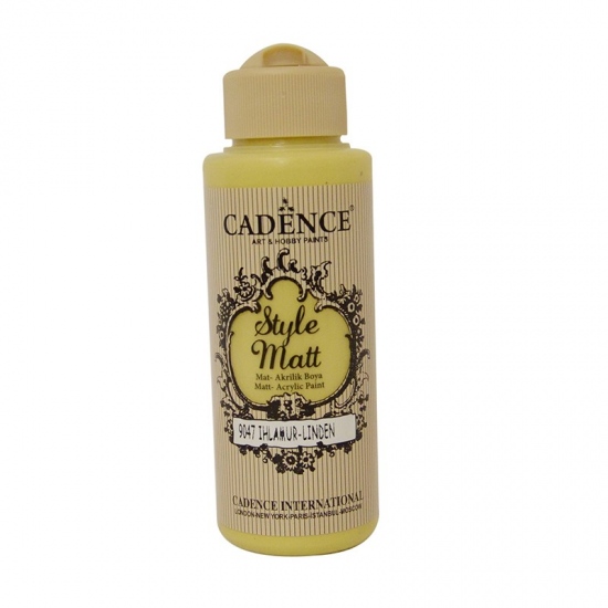 Matná akrylová barva Cadence Style Matt 120ml - linden zelená lipová Aladine