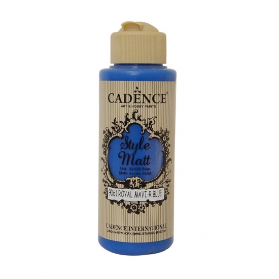 Matná akrylová barva Cadence Style Matt 120ml - royal blue královská modrá Aladine