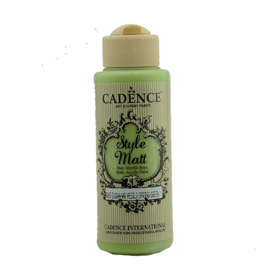 Matná akrylová barva Cadence Style Matt 120ml - spring green zelená jarní Aladine