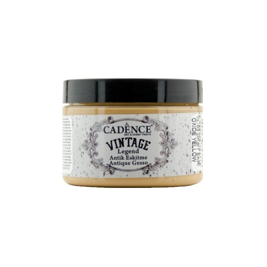 Kamínková barva Cadence Vintage Legend Antique gesso 150ml-oxide yellow žlutooranžová Aladine