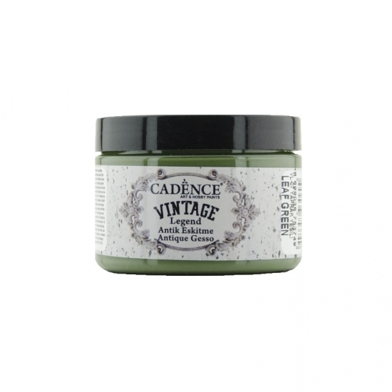 Kamínková barva Cadence Vintage Legend Antique gesso 150ml-leaf green zelená Aladine