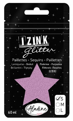 Třpytky Aladine Izink glitter 60 ml vel. S - rose růžová Aladine