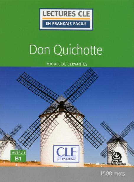 Lectures faciles N3 - Don Quichotte - Livre + audio CLE International