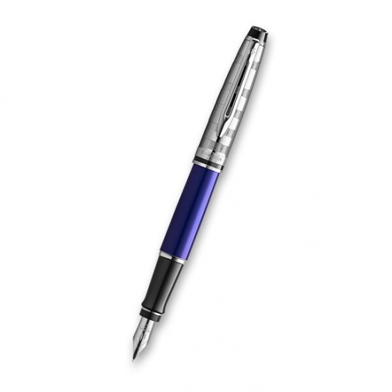 Waterman Expert Deluxe Dark Blue CT hrot F Waterman