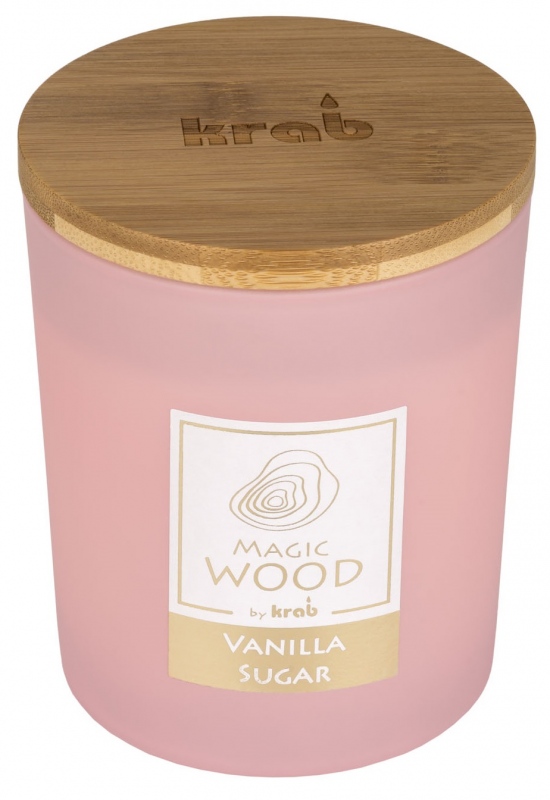 Svíčka MAGIC WOOD s dřevěným knotem - Vanilla Sugar 300g  Anděl Přerov s.r.o.