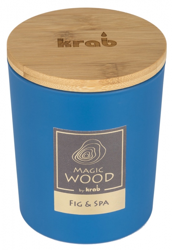 Svíčka Magic Wood s dřevěným knotem - Fig a Spa 300g  Anděl Přerov s.r.o.