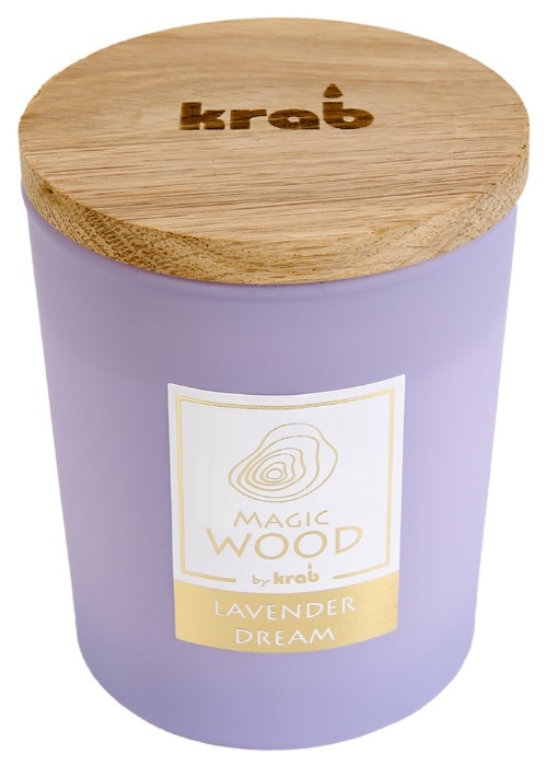 Svíčka Magic Wood s dřevěným knotem - Lavender Dream 300g  Anděl Přerov s.r.o.