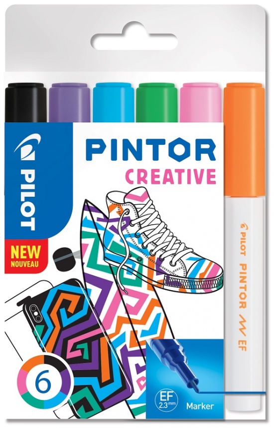 Značkovače Pilot Pintor Creative 0,7 mm, 6 ks Anděl Přerov s.r.o.